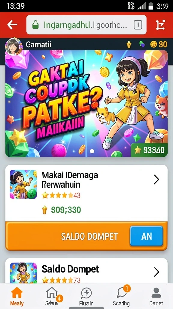 gatotkaca123 - Gambar layar menunjukkan karakter Gatotkaca dalam petualangan epik.