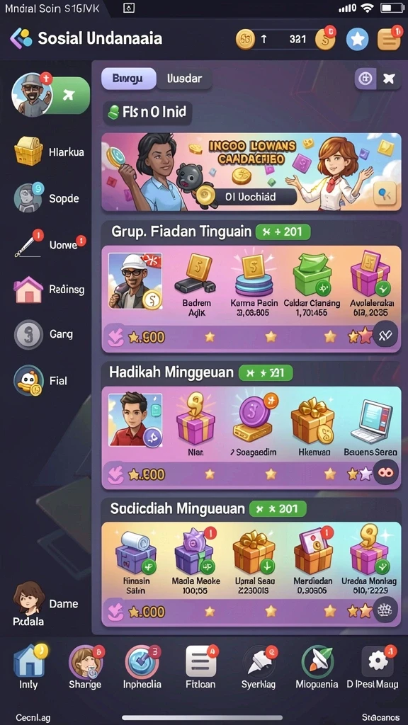 los303 - Tampilan antarmuka pengguna yang menarik dan mudah dinavigasi.