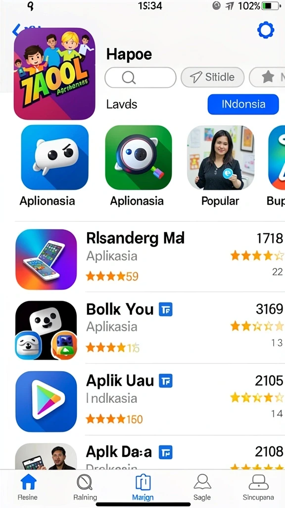 rich7 - Tampilan awal game yang menarik dan mudah diakses.